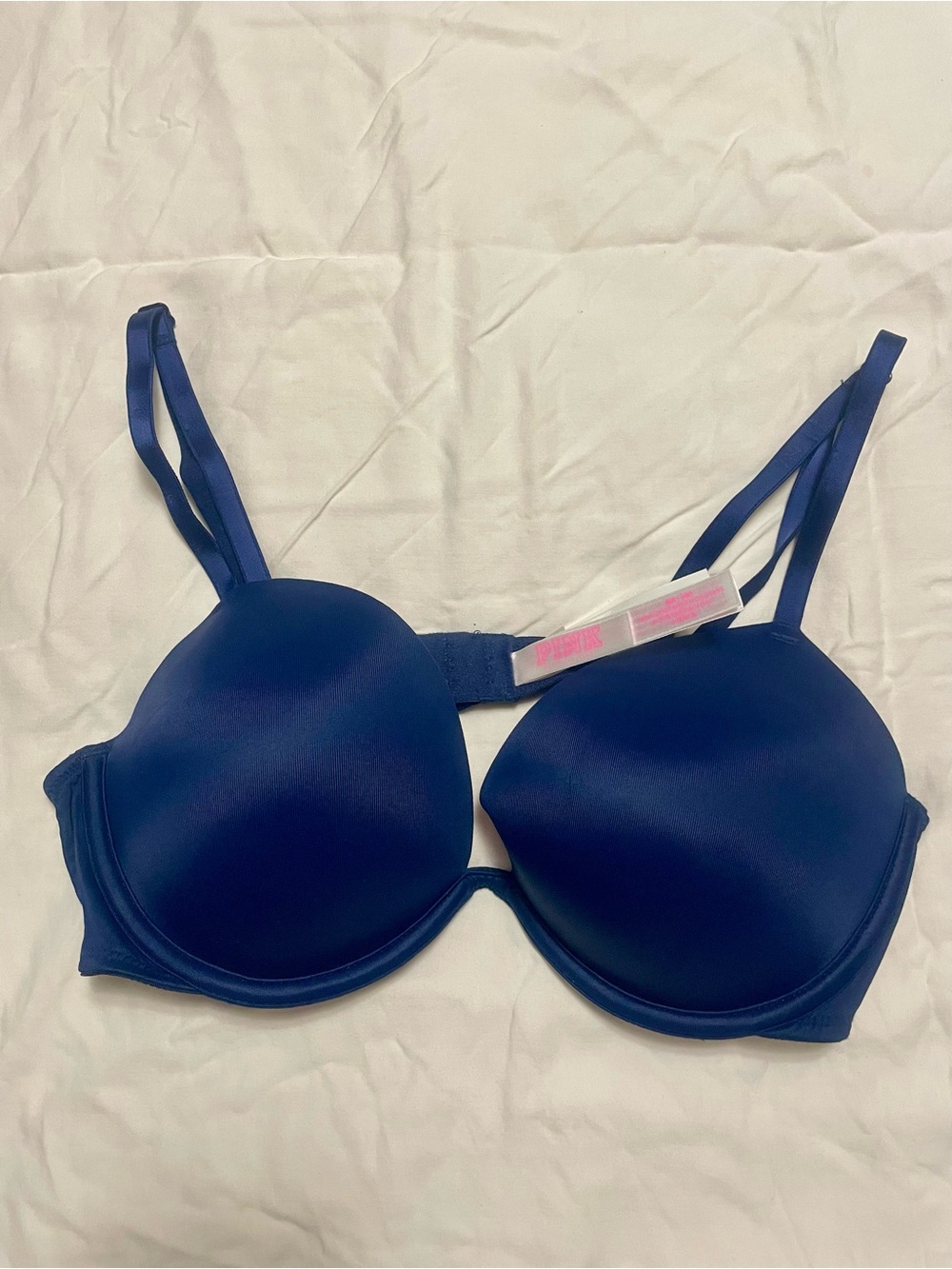 PINK Victoria’s Secret Navy Blue Push-Up Bra 36B